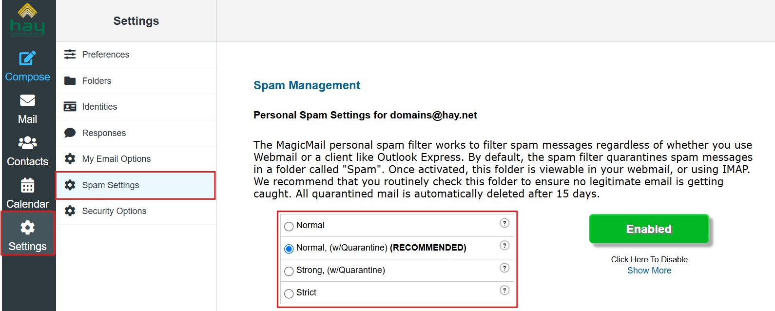 Spam Management